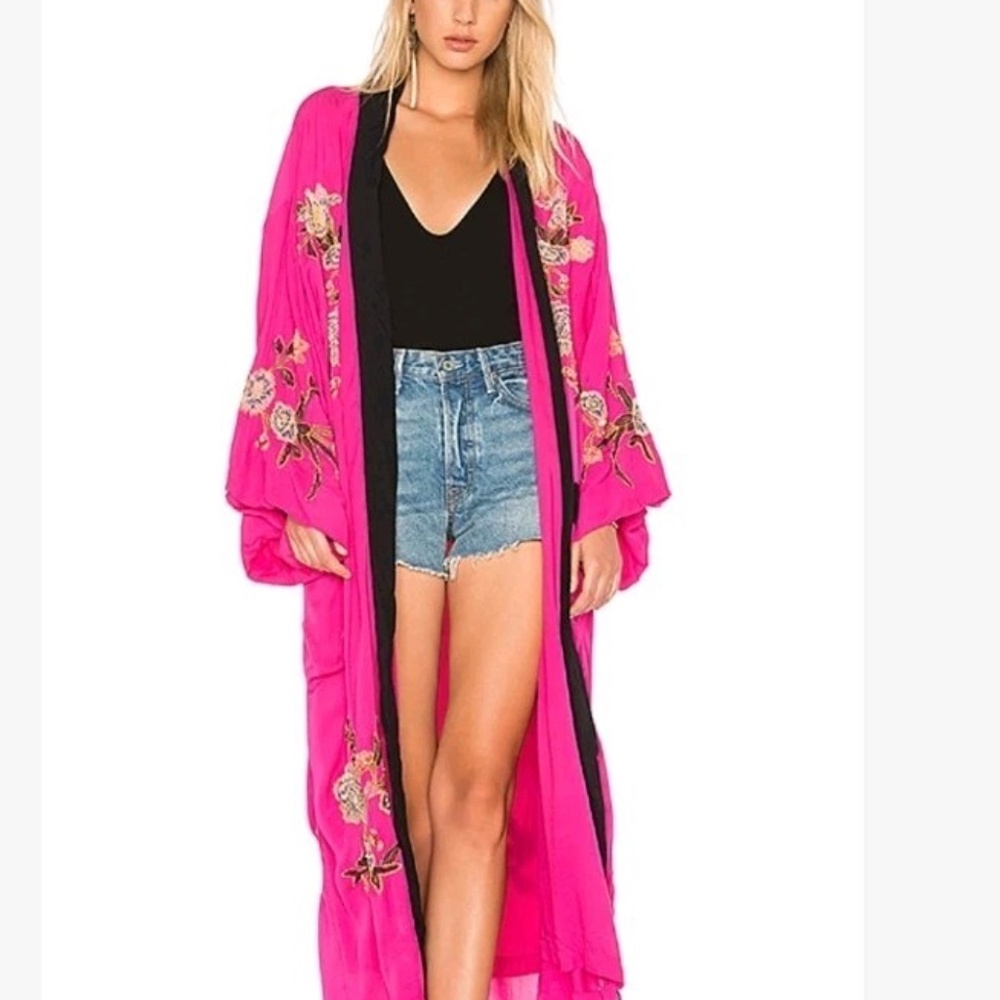 Floral Embroidered Kimono by Free People